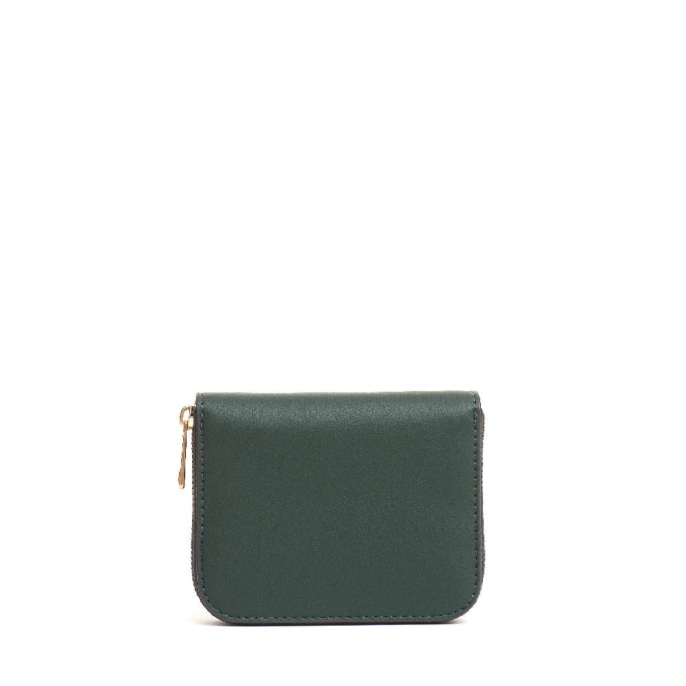 Sorelle Perego small zip portafoglio verde Offerta San Valentino