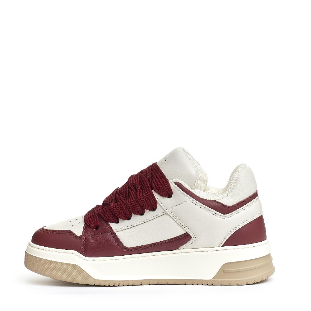 Sorelle Perego Chamallow pelle bianca bordeaux Smaltimento dello stoccaggio