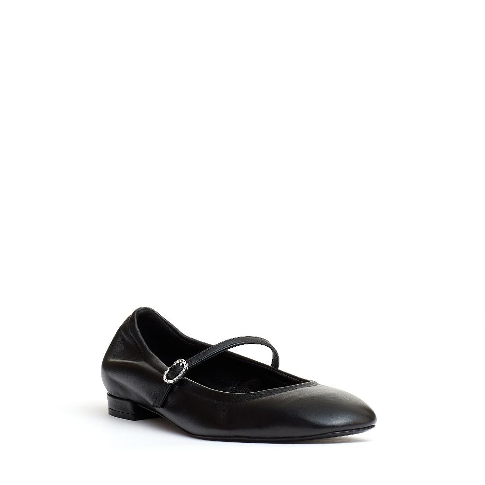 Sorelle Perego ballerina con cinturino pelle nera Latest fashion