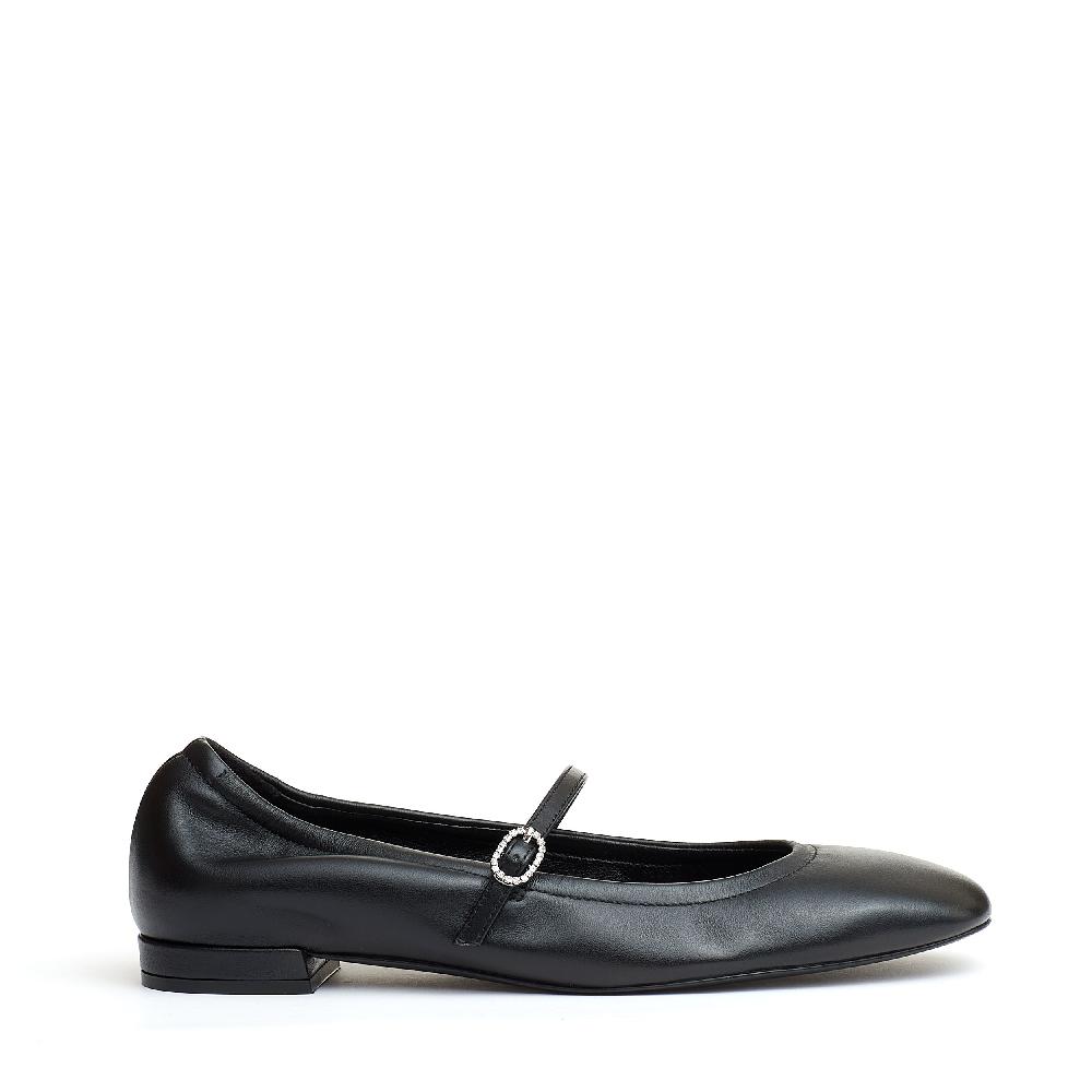 Sorelle Perego ballerina con cinturino pelle nera Latest fashion