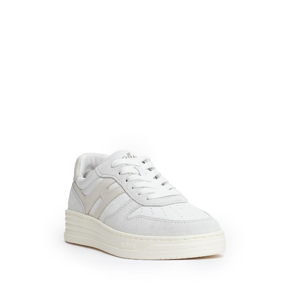 Sorelle Perego basket camoscio grigo e bianco Online Outlet