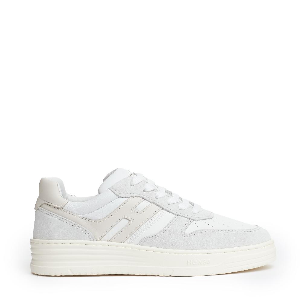 Sorelle Perego basket camoscio grigo e bianco Online Outlet