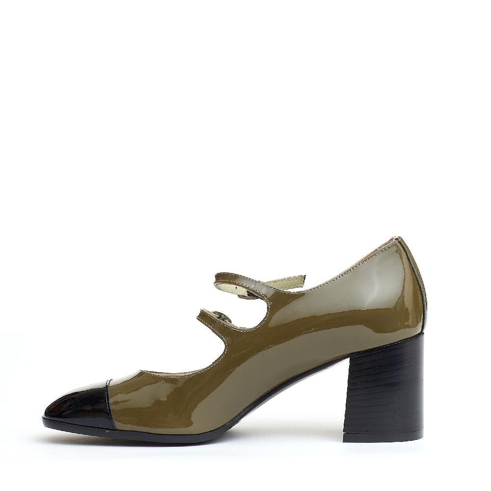 Sorelle Perego pump cinturini verde e nera Ultimi due giorni