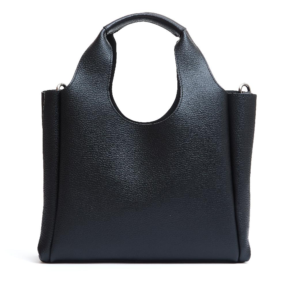 Sorelle Perego H bag shopping pelle nero Ultimo giorno