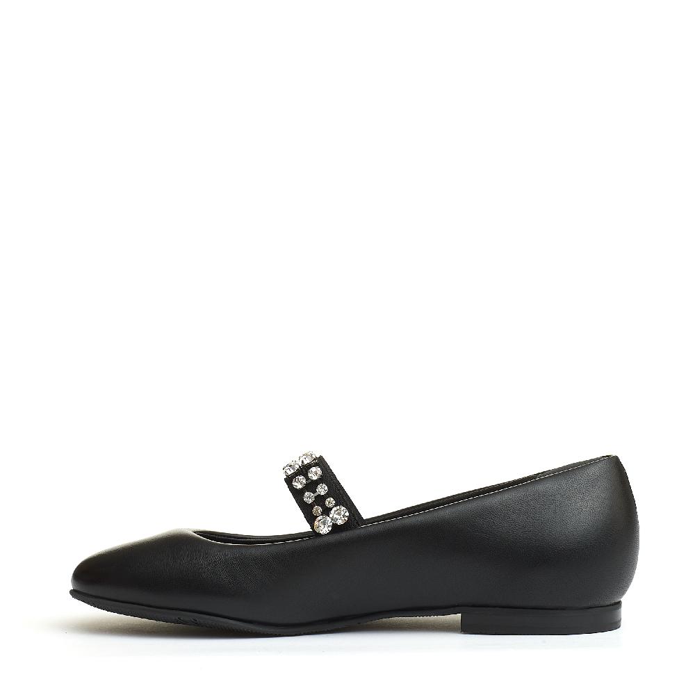 Sorelle Perego ballerina nera cinturino strass Only for today