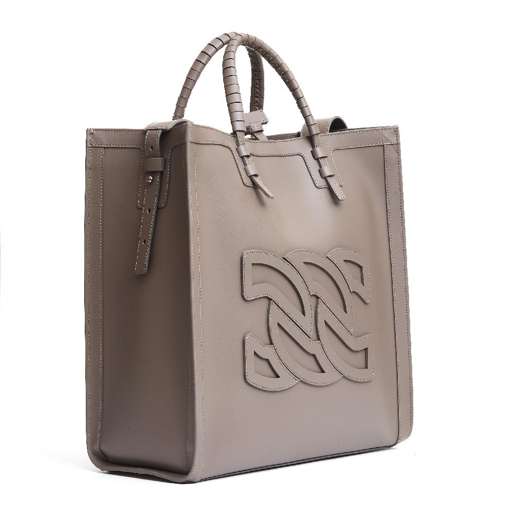 Sorelle Perego Shopping logo in pelle carobou Fino al 55% di sconto