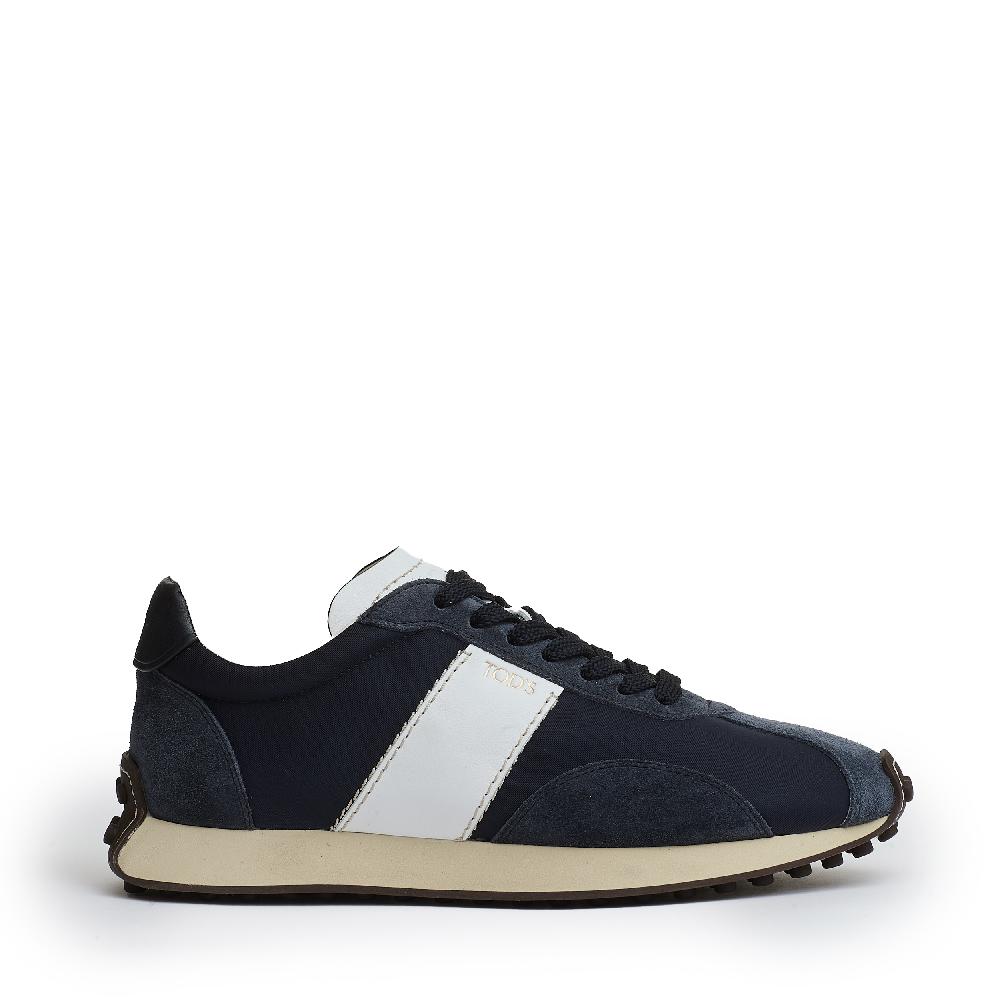 Sorelle Perego sneakers camoscio blu e tessuti Super sconto