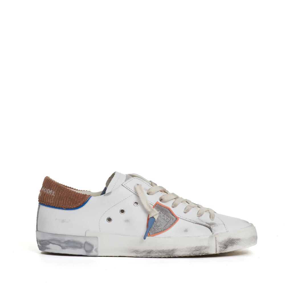 Sorelle Perego Paris pelle bianca e velluto cognac Italy