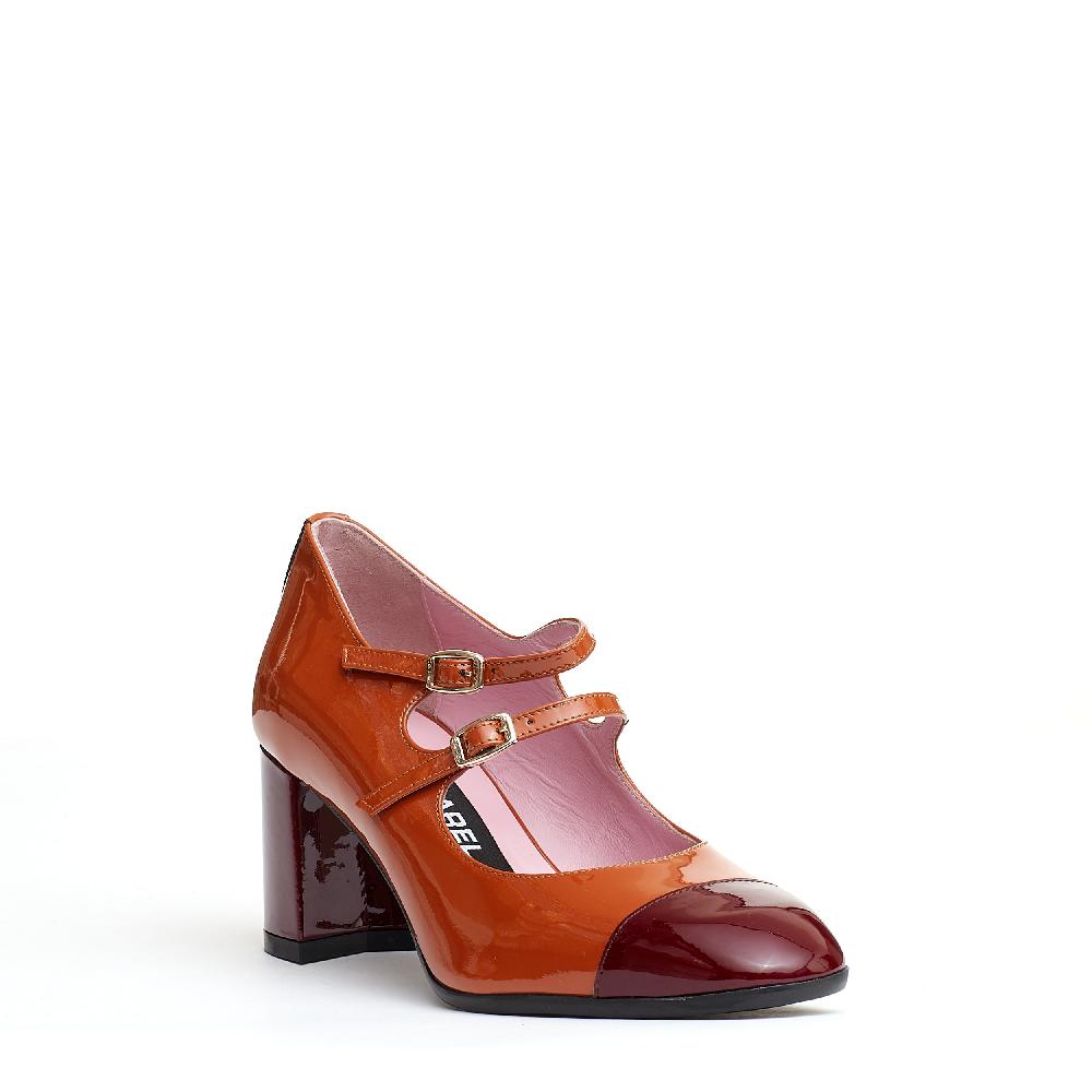 Sorelle Perego pump cinurine camel e bordeaux Promozione