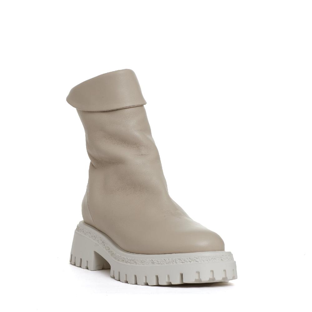 Sorelle Perego stivaletto beige cerniera dietro Offerte
