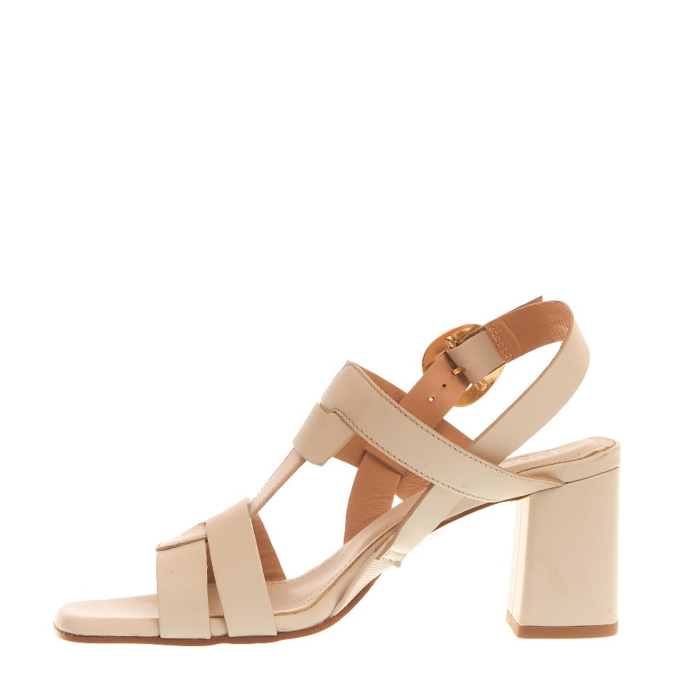 Sorelle Perego sandalo tacco 70 mm latte Offerta esclusiva