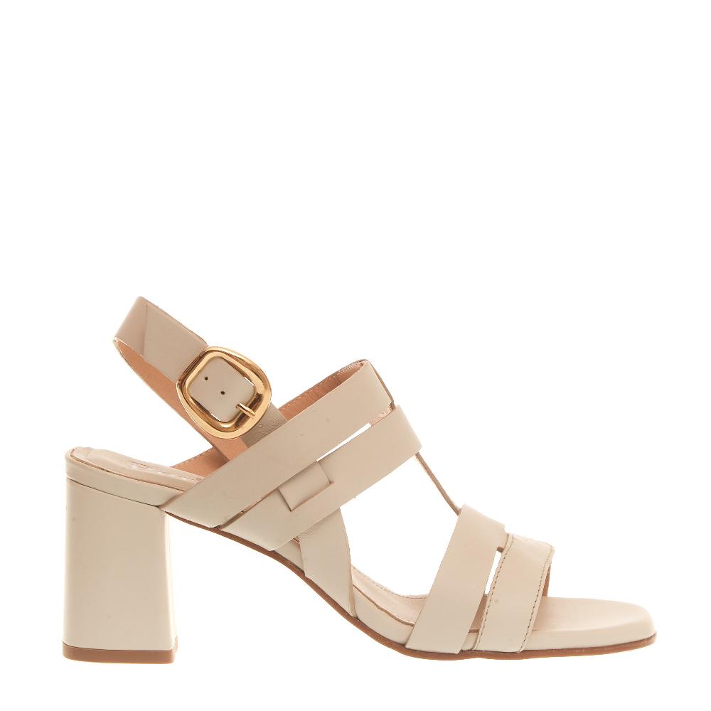 Sorelle Perego sandalo tacco 70 mm latte Offerta esclusiva