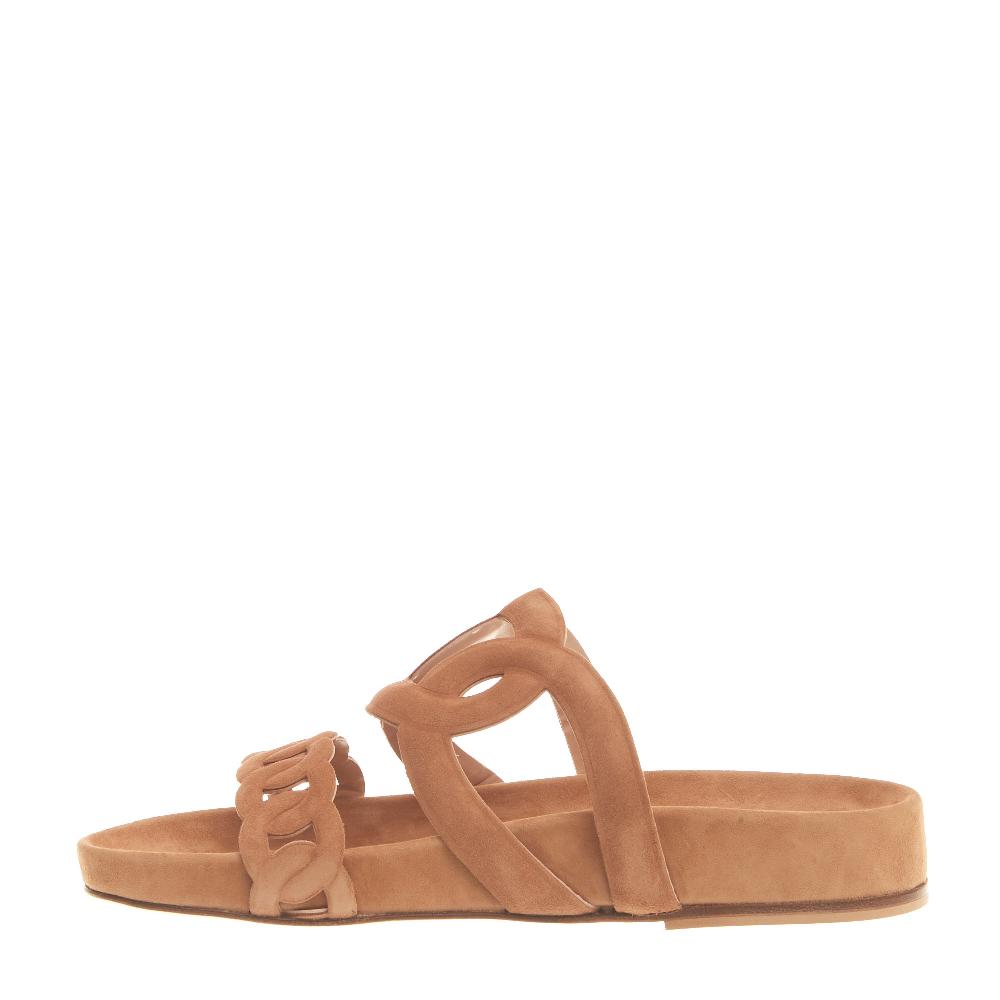 Sorelle Perego sandalo fusbet in camoscio beige Latest fashion