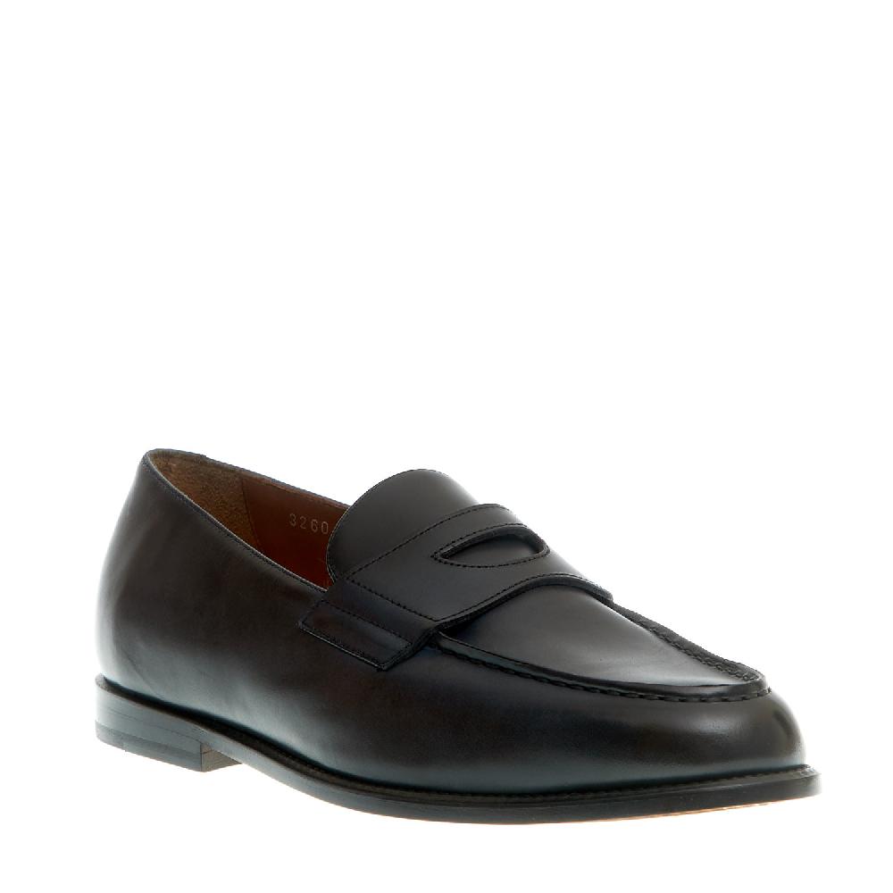 Sorelle Perego mocassino pelle blu fondo cuoio Bestseller