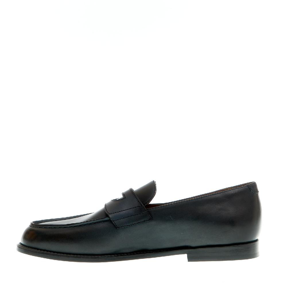 Sorelle Perego mocassino pelle blu fondo cuoio Bestseller