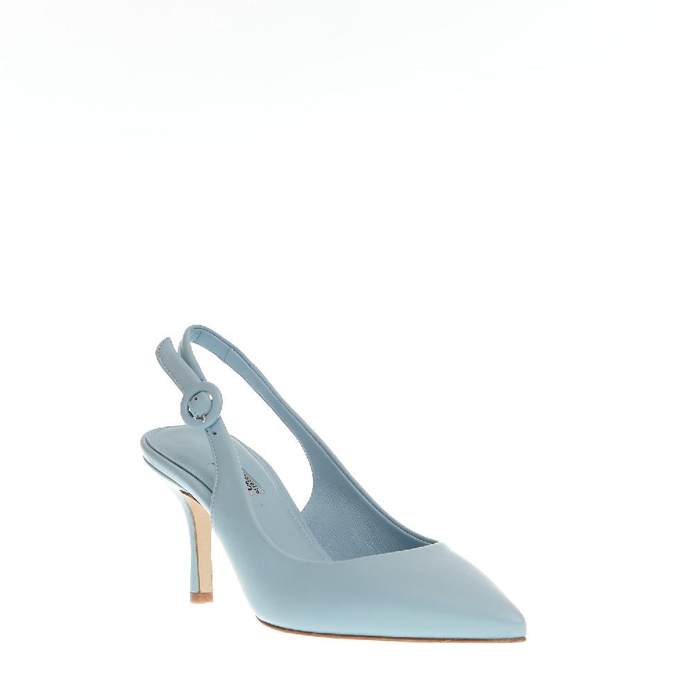 Sorelle Perego slingback pelle azzurra Offerta settimanale
