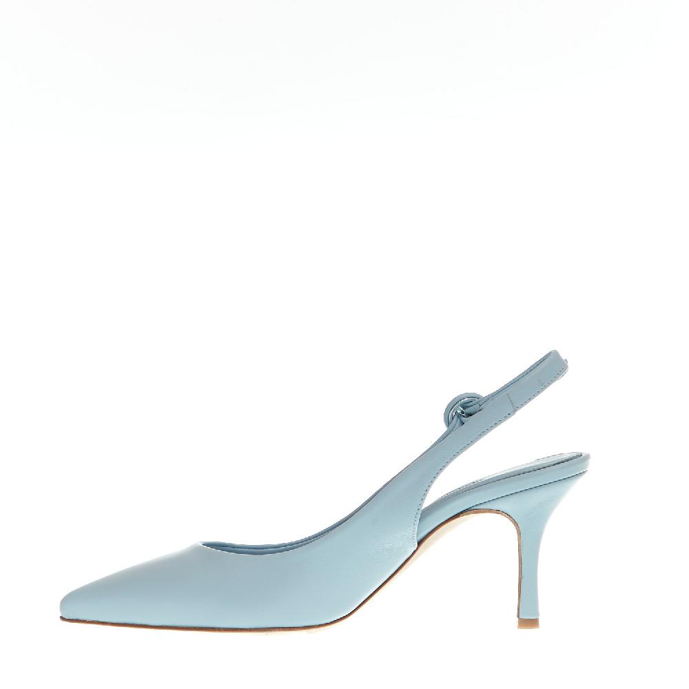 Sorelle Perego slingback pelle azzurra Offerta settimanale