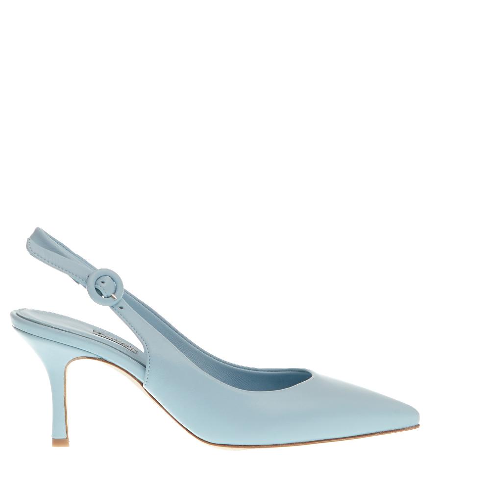 Sorelle Perego slingback pelle azzurra Offerta settimanale