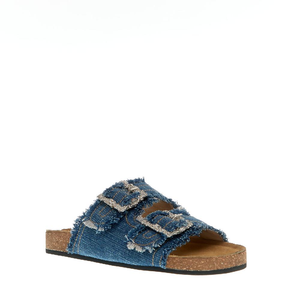 Sorelle Perego ciabatta jeans fibbia strass Ultimi tre giorni