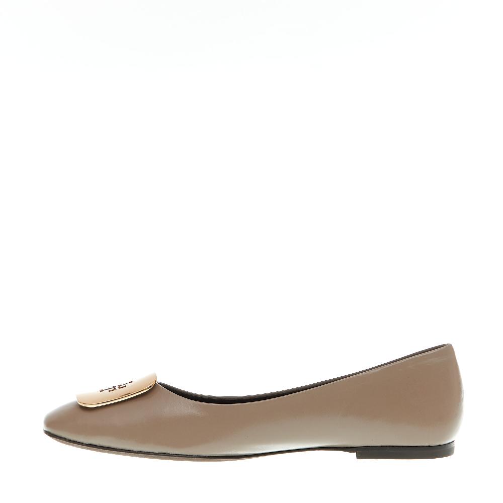 Sorelle Perego ballerina pelle fango logo oro Fino al 50% di sconto