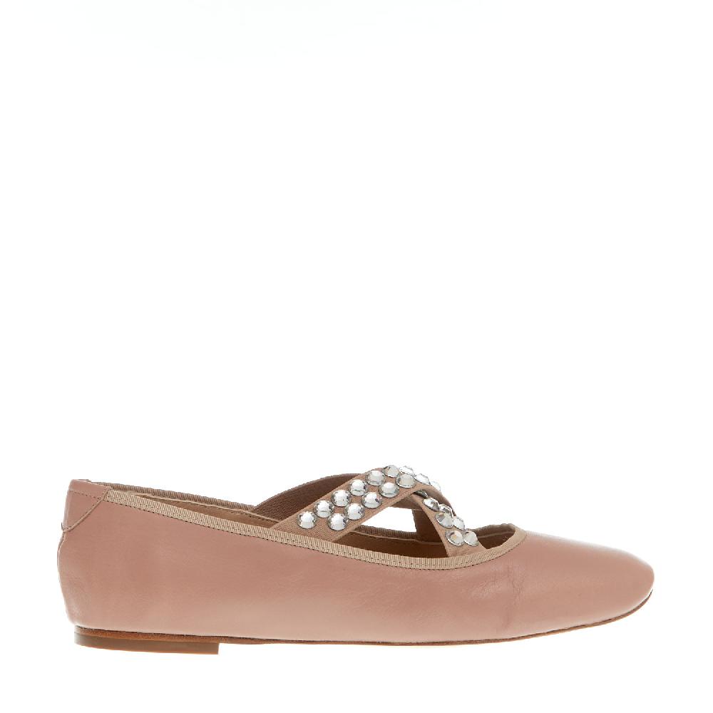 Sorelle Perego ballerina rosa incrocio strass Offerta speciale della fabbrica