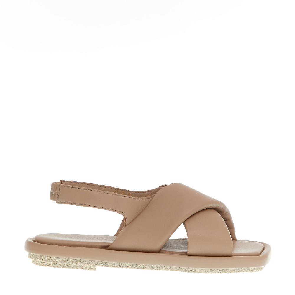 Sorelle Perego sandalo incrocio pelle nude Fino al 55% di sconto