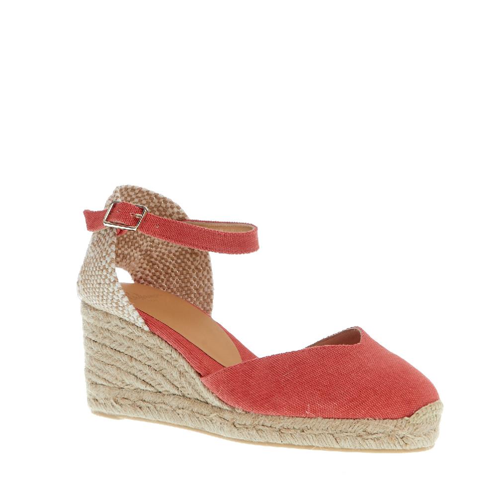 Sorelle Perego Espadrillas zeppa 70 mm tessuto fragola Discount Store per i nuovi prodotti