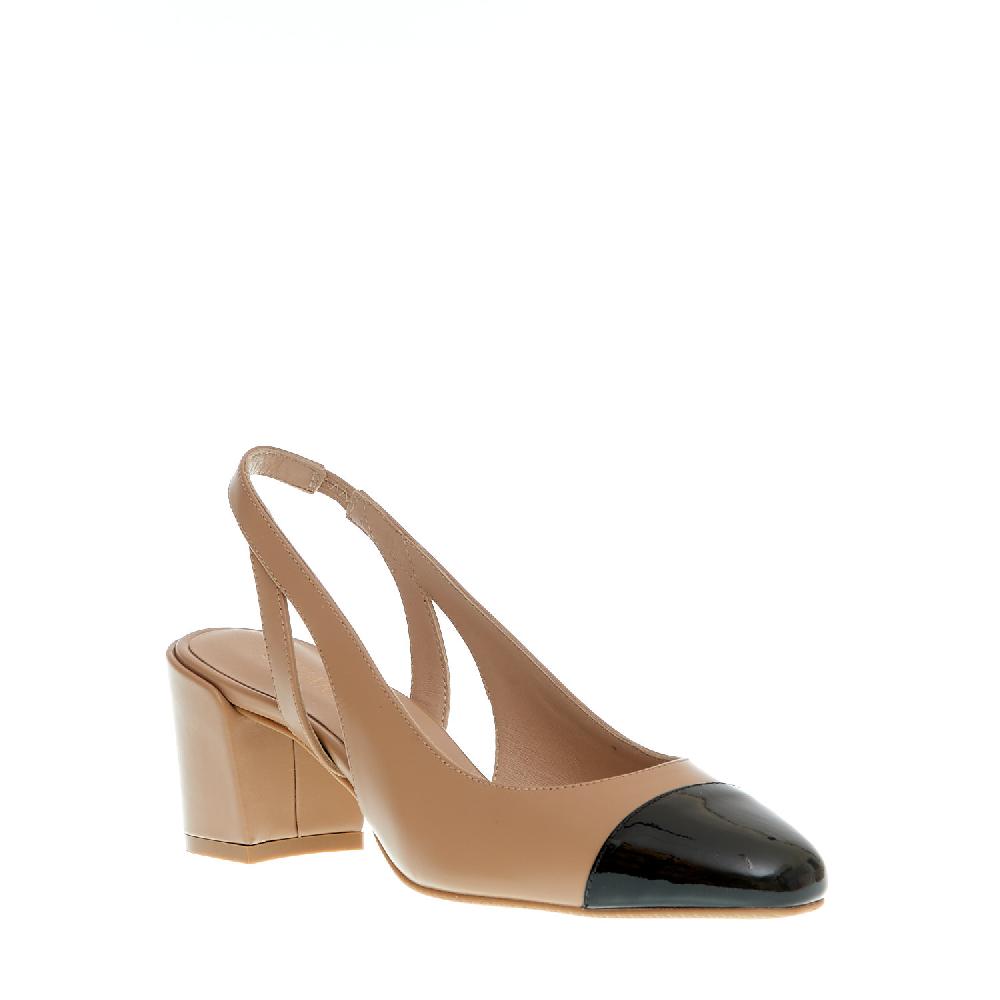 Sorelle Perego slingback beige e nera Officina