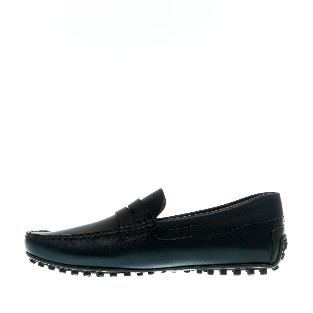 Sorelle Perego mocassino driver pelle blu Italy