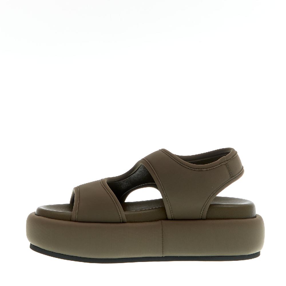 Sorelle Perego sandalo zeppa neoprene verdone Italia