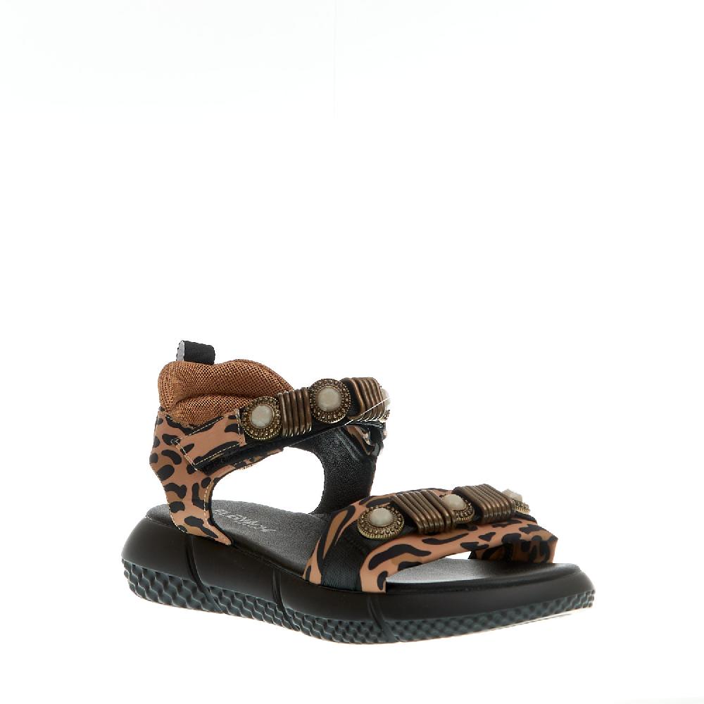 Sorelle Perego sandalo sportivo anatomico leopardo Fino Al -60%