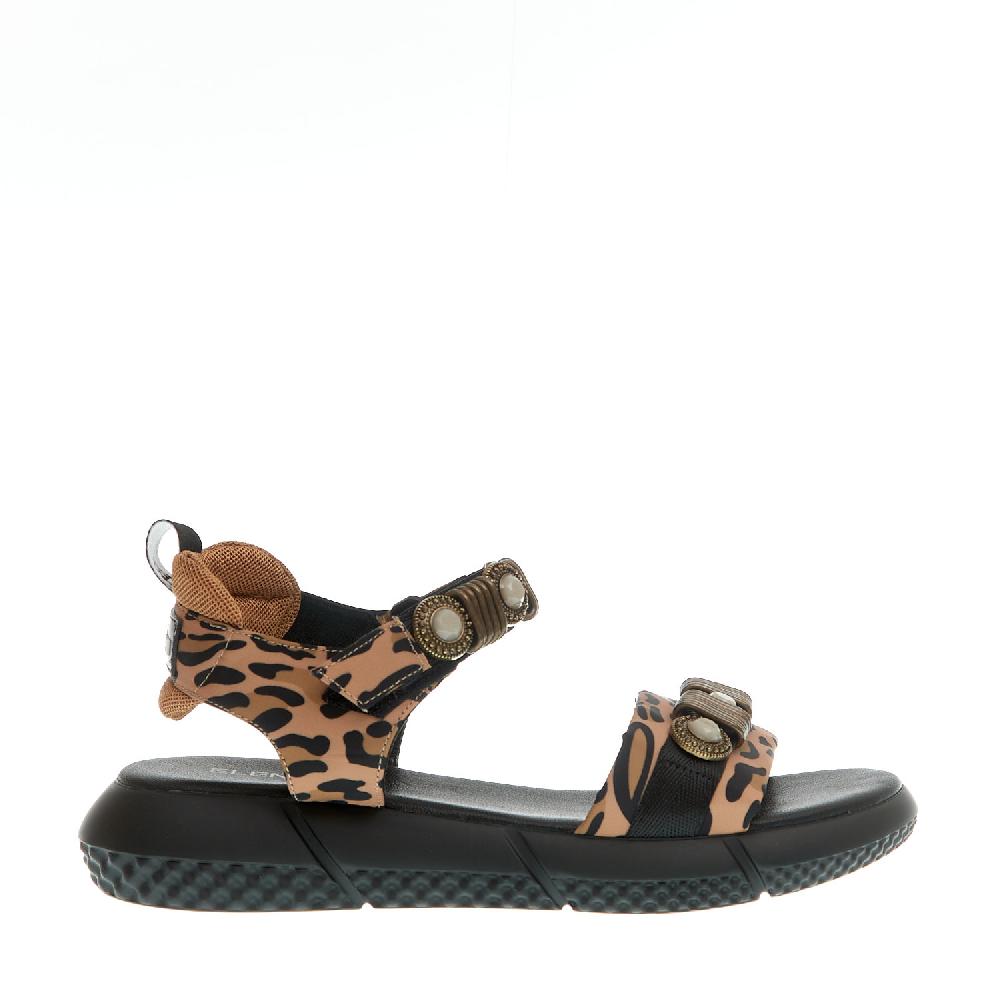 Sorelle Perego sandalo sportivo anatomico leopardo Fino Al -60%