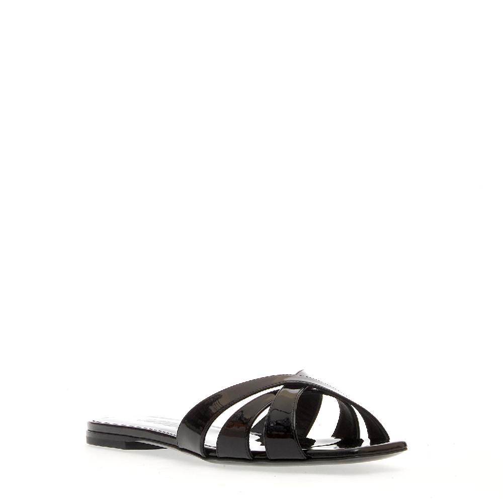 Sorelle Perego ciabatta bassa vernice nera Sconto