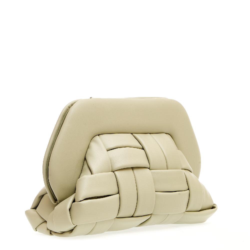 Sorelle Perego Clutch design intrecciato muschio Online