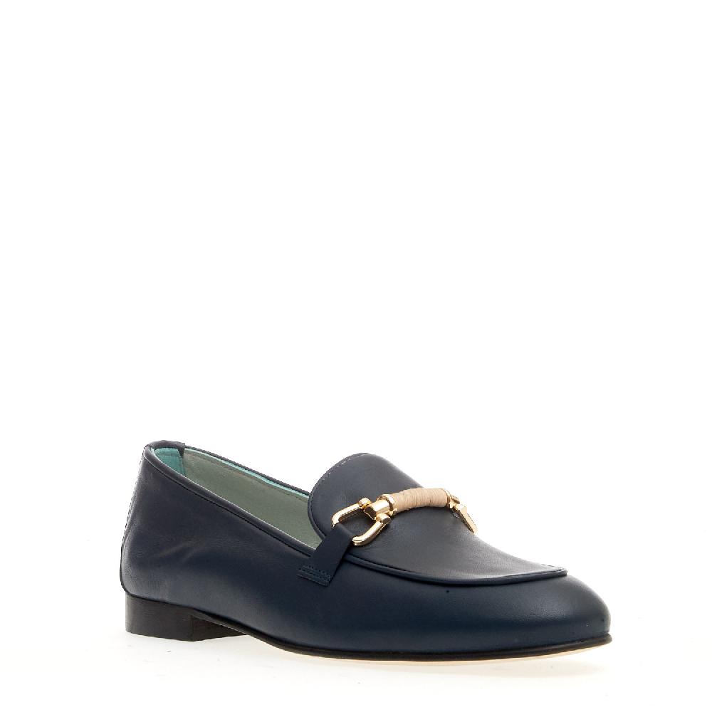 Sorelle Perego mocassino pelle blu morsetto Sconto di tempo limitato