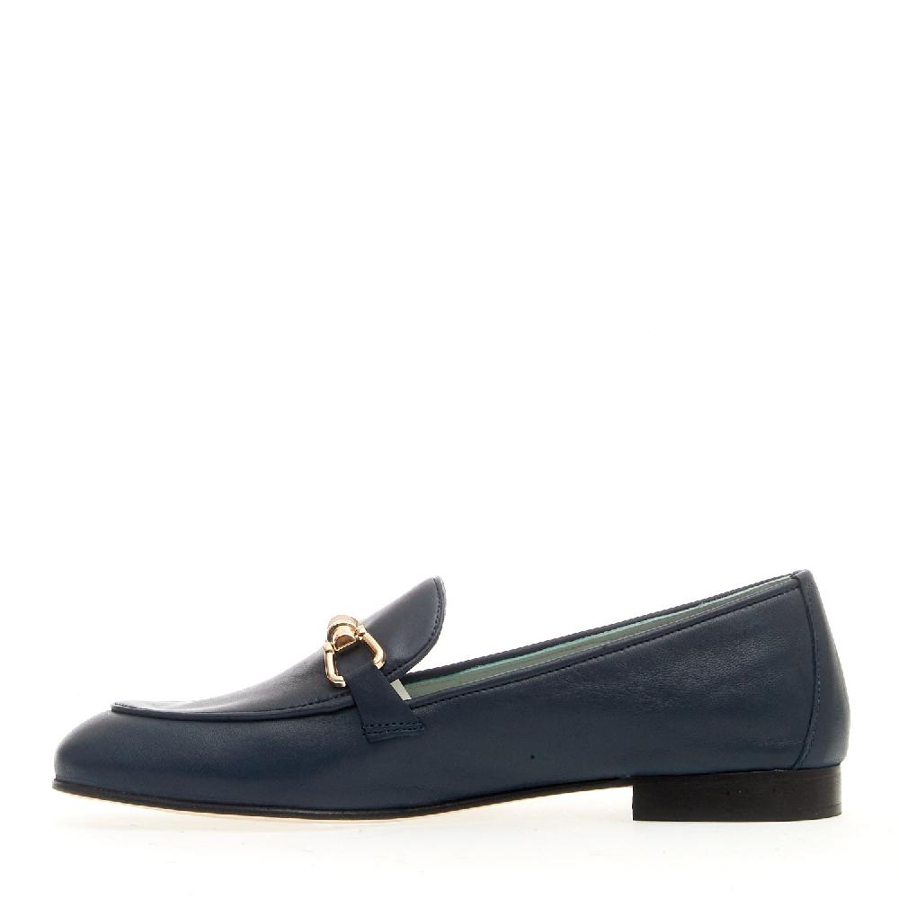 Sorelle Perego mocassino pelle blu morsetto Sconto di tempo limitato