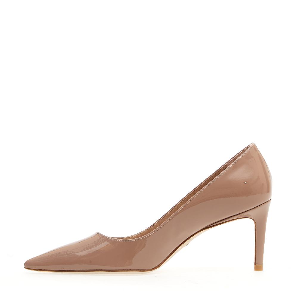 Sorelle Perego pump vernice nude tacco 75 mm Shopping online
