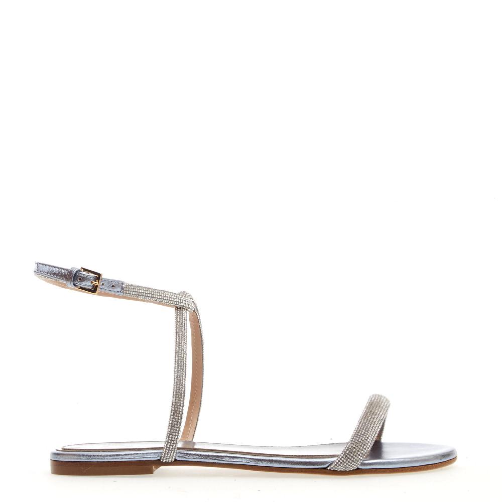 Sorelle Perego sandalo basso strass argento Vendite stagionali