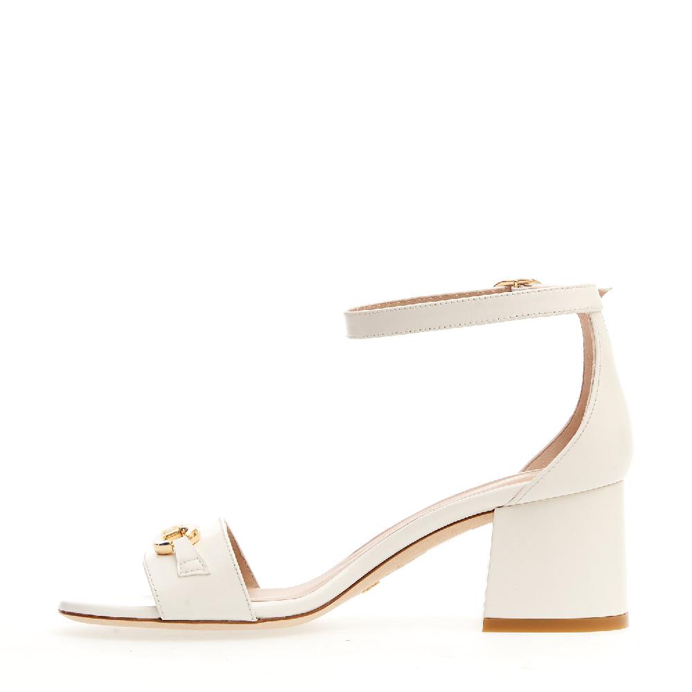 Sorelle Perego sandalo bianco tacco 60 mm morsetto Black Friday