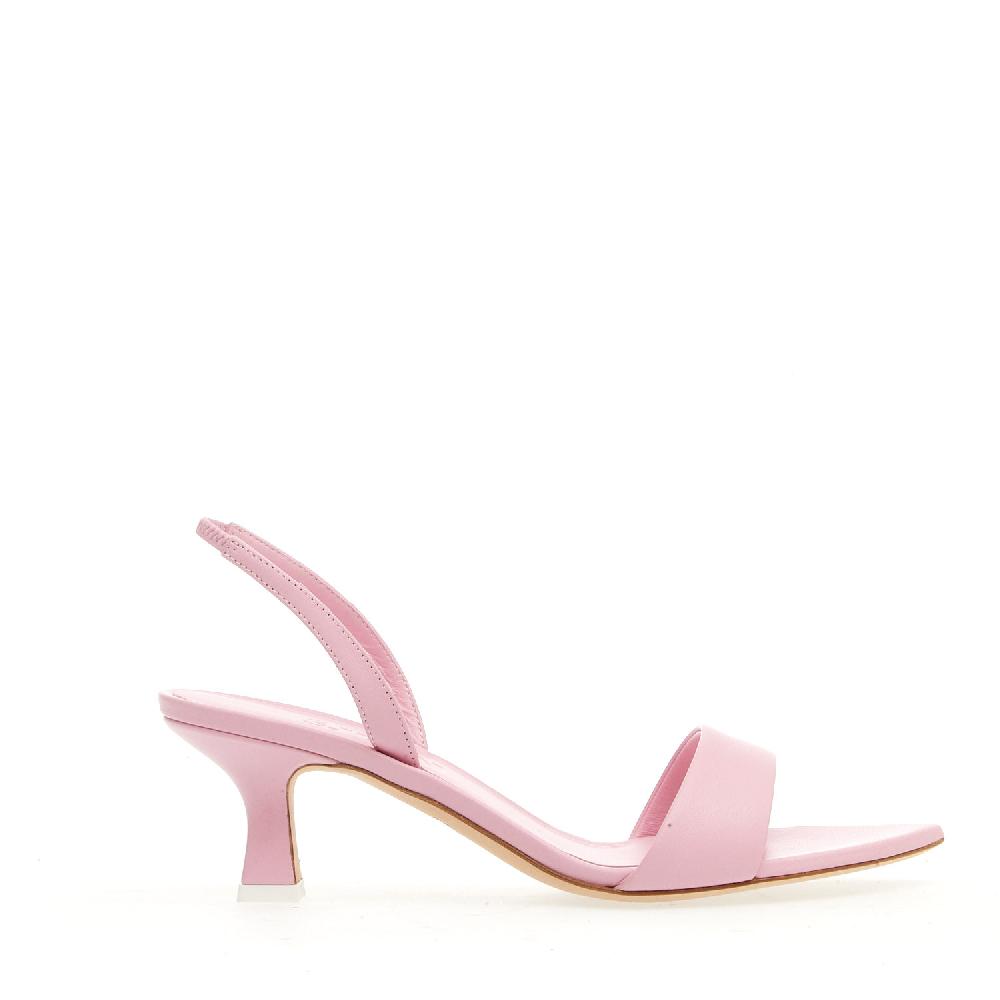 Sorelle Perego sandalo pelle rosa tacco 50 mm Vendita calda