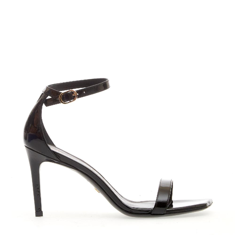 Sorelle Perego sandalo vernice nero tacco 85 mm