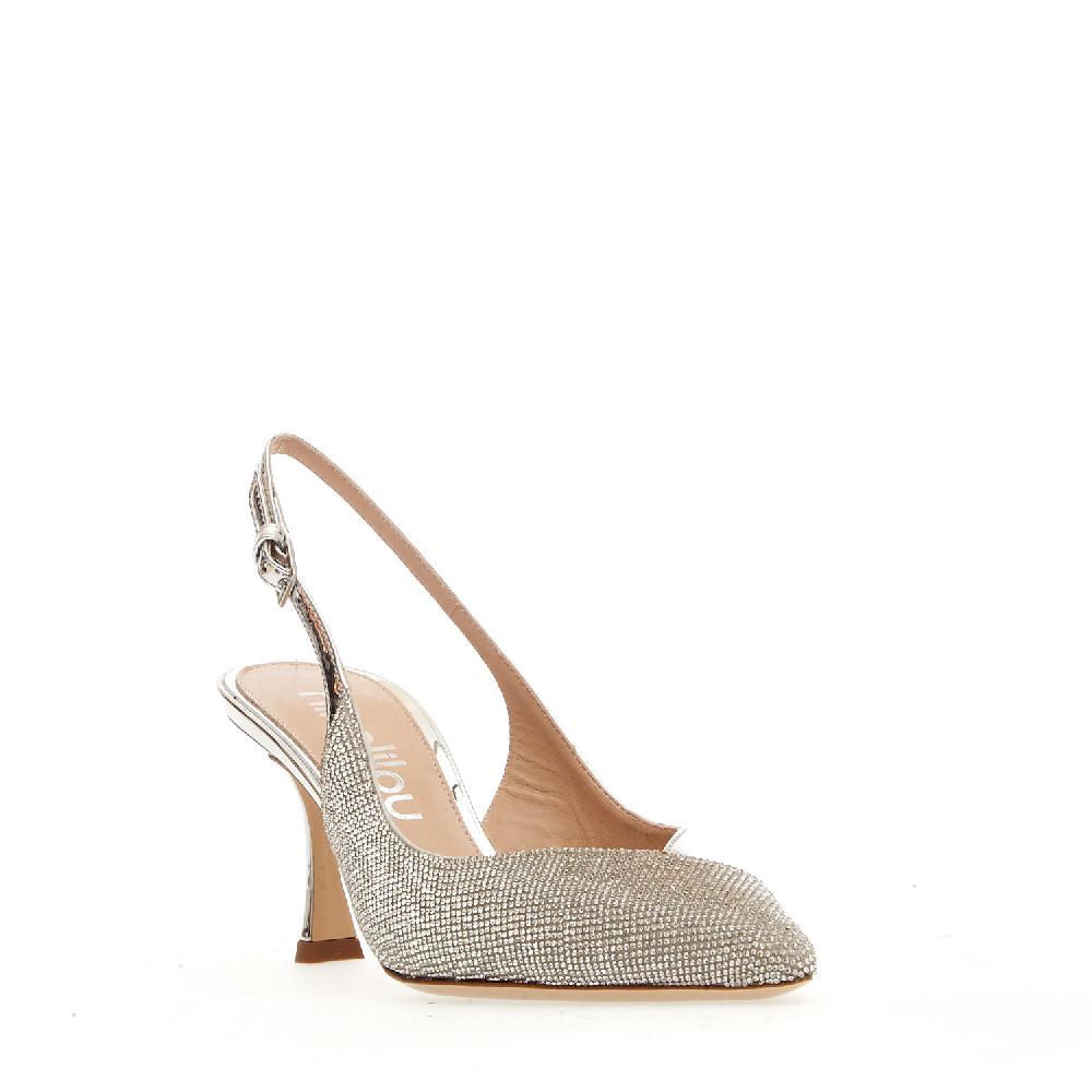 Sorelle Perego slingback argento e strass tacco 75 mm Bestseller