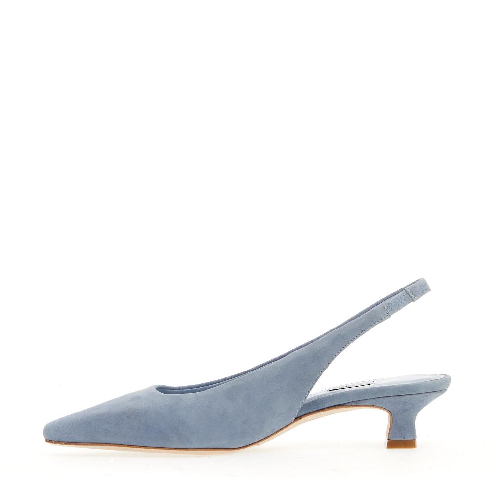 Sorelle Perego slingback camoscio jeans Offerte giornaliere