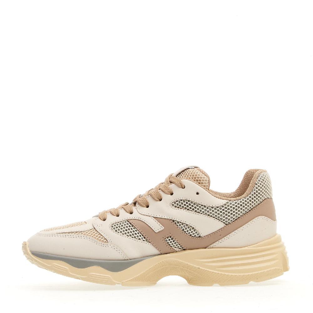 Sorelle Perego sneakers H665 in pelle bianca rete grigio Fino al 60% di sconto