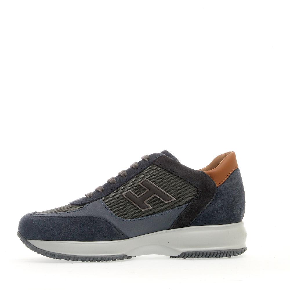 Sorelle Perego sneakers interactive camoscio e tessuto blu spoiler cuoio Fino al 65% di sconto