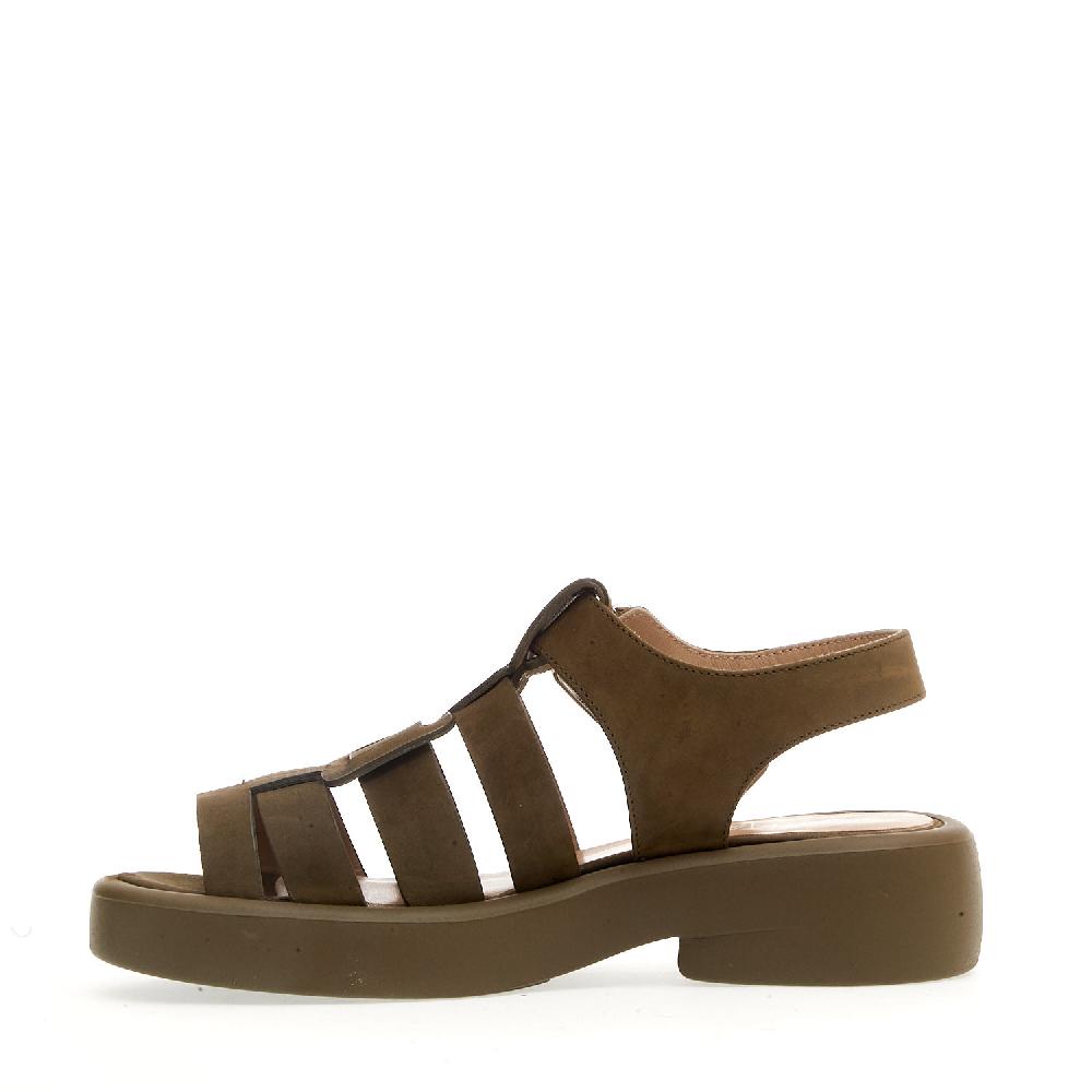 Sorelle Perego sandalo gabbia nabuk verde 50% di sconto con spedizione gratuita