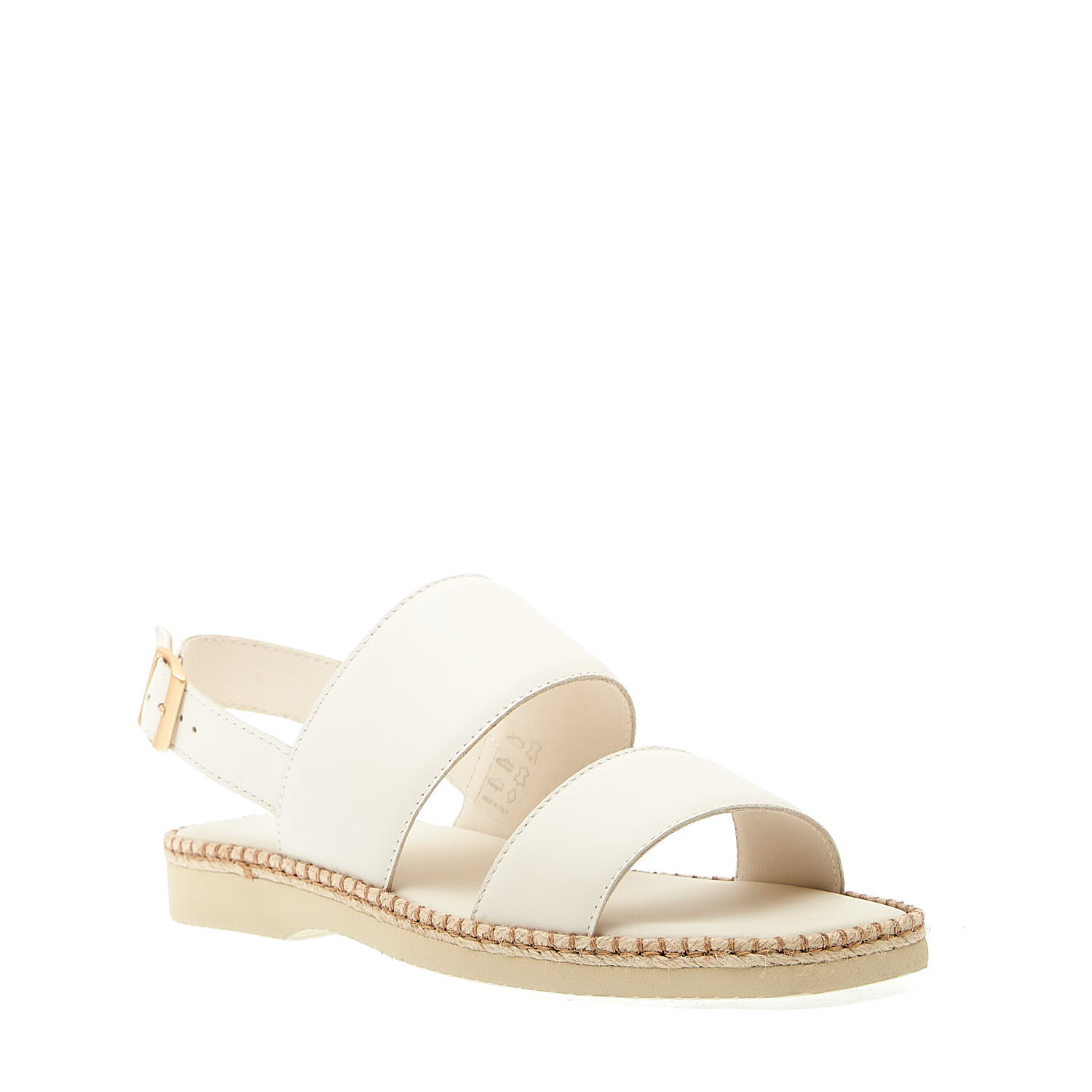 Sorelle Perego sandalo piatto extralight in pelle bianca 50% di sconto per tempo limitato