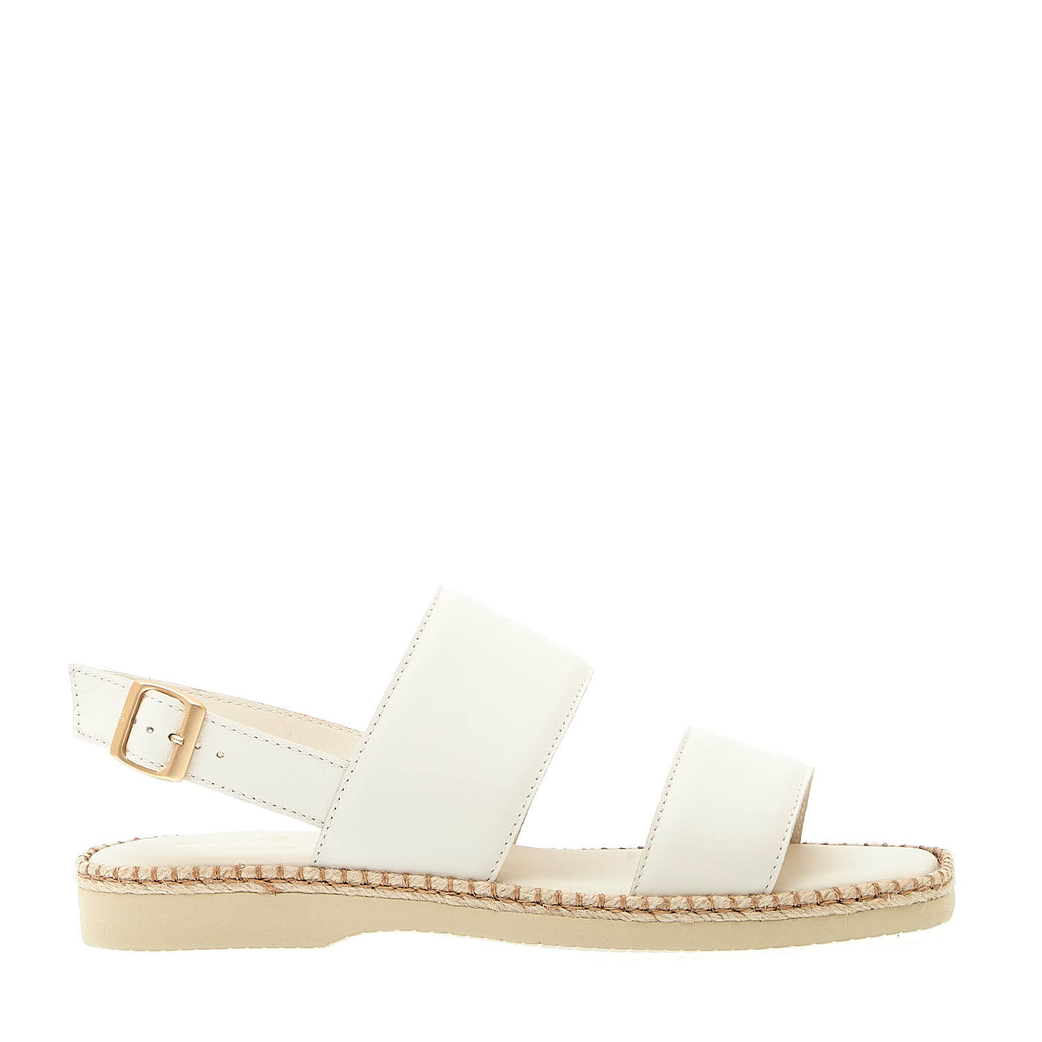 Sorelle Perego sandalo piatto extralight in pelle bianca 50% di sconto per tempo limitato