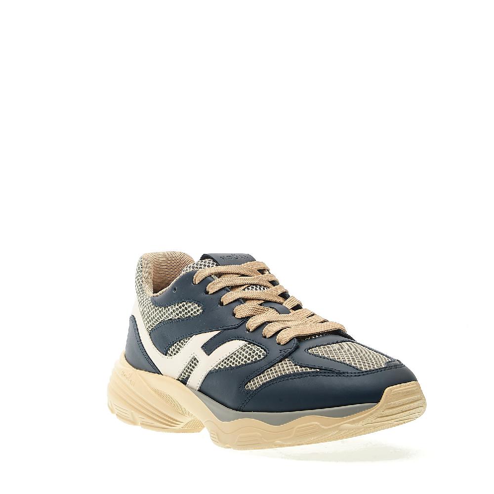 Sorelle Perego sneakers H665 in pelle blu rete beige Qualità
