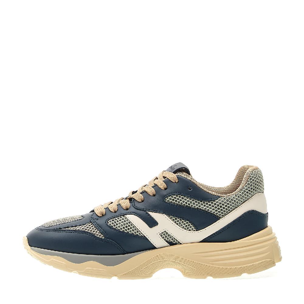 Sorelle Perego sneakers H665 in pelle blu rete beige Qualità